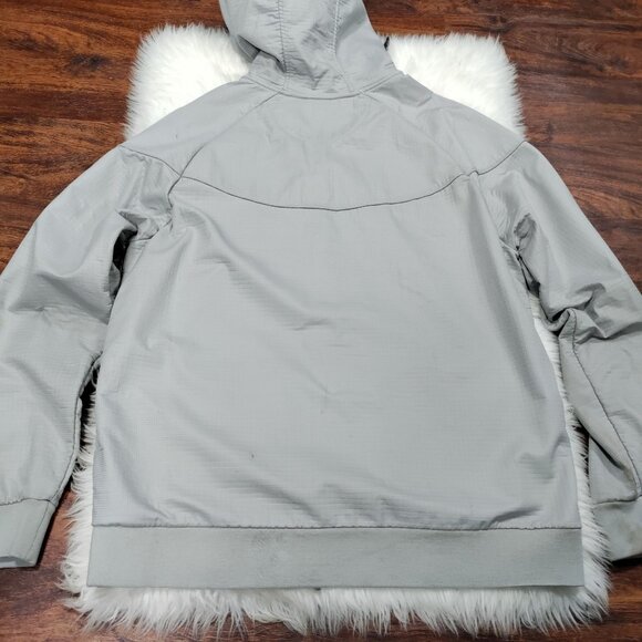 NIKE Sportwear Light Gray Sporty Activewear Hooded Windbreaker Jacket Size XXL - Picture 4 of 16